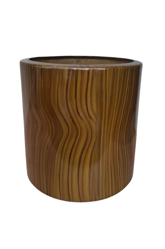 Maceta fibra de vidrio (Cilindro madera) (50x50)